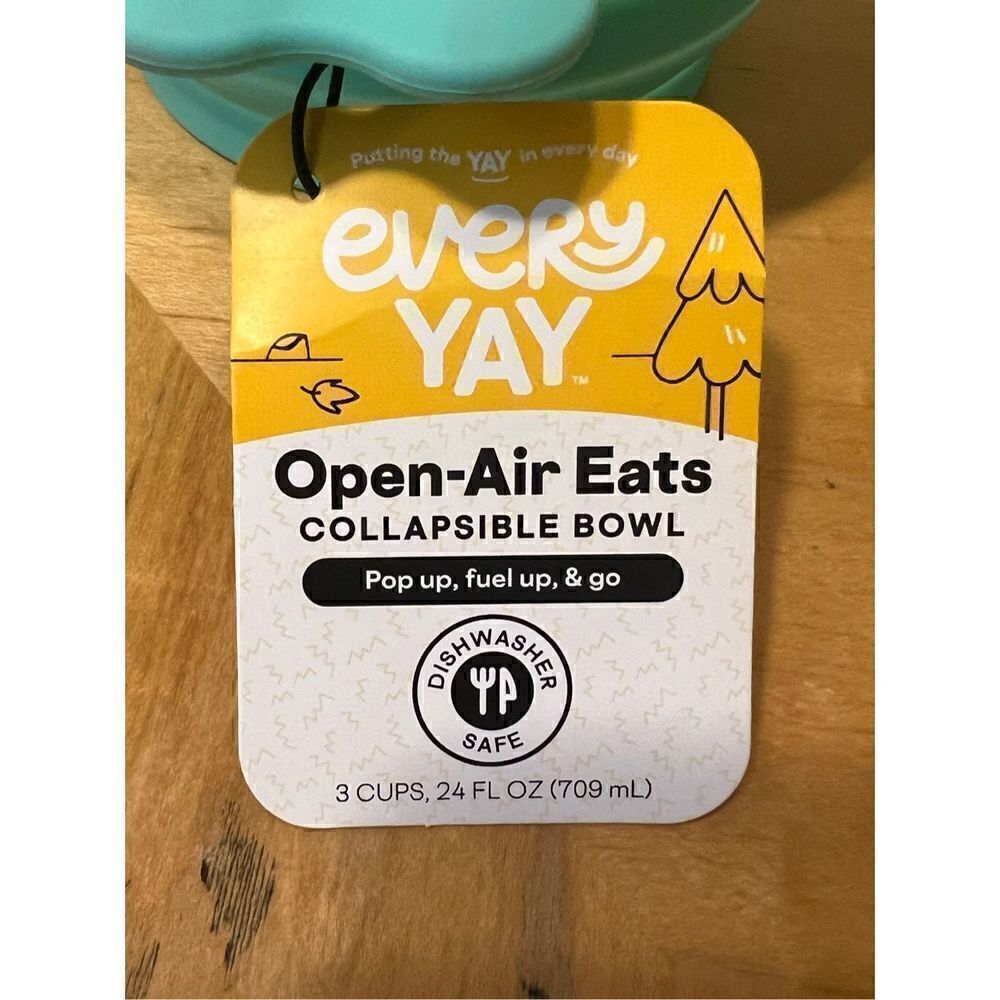 NWT! EveryYay Open-Air Eats Blue Collapsible Bowl for Dogs 3 Cup - Picture 5 of 5